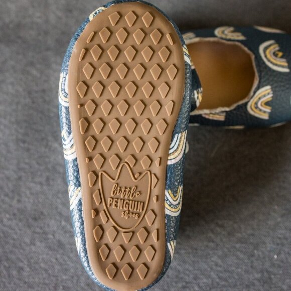 Little Penguin Shoes |  Baby 4 Navy Blue Mary Jane Rainbow - Picture 6 of 9